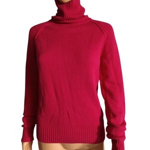 JEANNE PIERRE Pink Turtleneck Sweater - Small